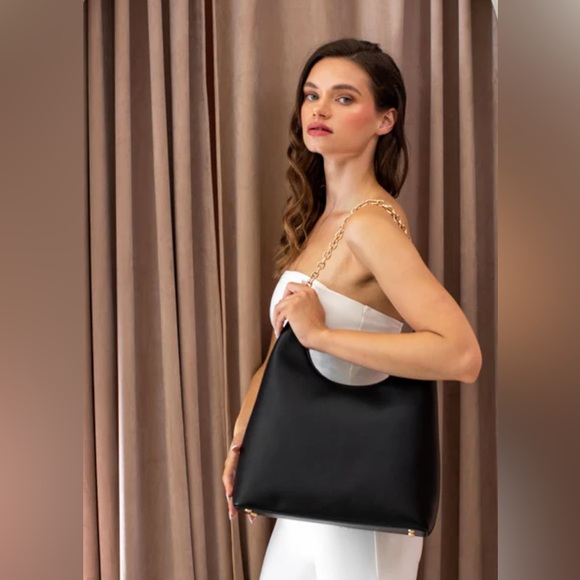 Anthropologie x Aota Darcy Shoulder Bag in Black NWT - Picture 2 of 15